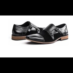 Men's Dress Shoes Monk Strap Buckle Oxfords